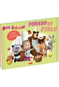 Masza i Niedźwiedź. Podano do stołu. Podkładki pod talerz z zadaniami