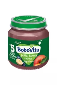 Banany jabłka i owoce jagodowe po 5 miesiącu