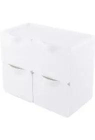 Przybornik nabiurkowy 4 - komorowy biały