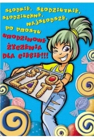 Karnet Young B6 + koperta wzór nr 010 Urodziny