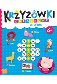 Krzyżówki obrazkowe ze świnką 6+