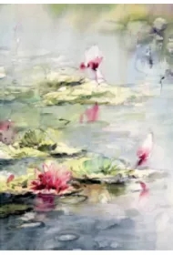 Karnet B-BJ 202 387 + koperta Lilia wodna