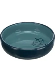 Miska dla kotów ras krótkopyskich, ceramiczna, o 15 cm