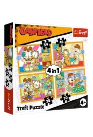 Puzzle 4w1 - Garfield kocha lazanię (35+48+54+70 el.)