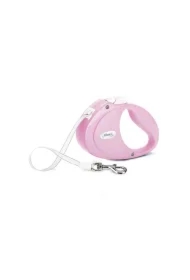 Puppy, Smycz automatyczna, dla psa, różowa, 2m, taśma