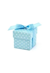 Pudełeczka w kropki błękit 10 szt