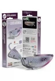 Ryba Arowana Srebrna Eugy. Eko Układanka 3D