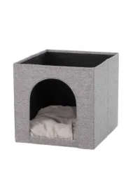 Legowisko na półkę Ella, 33 x 33 x 37 cm, szare