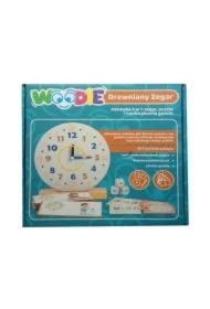 Drewniany zegar Woodie 3w1