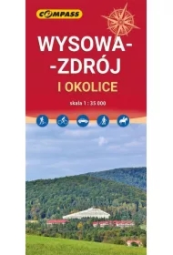 Mapa - Wysowa-Zdrój i okolice 1:35 000