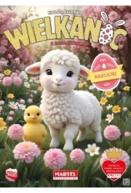 Kolorowanka z naklejkami Wielkanoc z barankiem