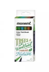 Dwustronne pisaki z końcówkami pędzelkowymi Color Twin Brush Forest