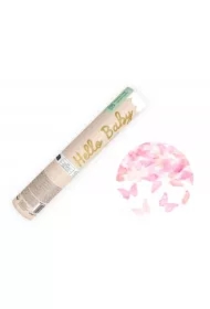 Tuba z motylkami różowymi 20cm