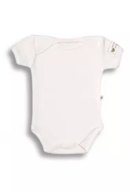 Basic, Body motylkowe z krótkim rękawem, naturalne