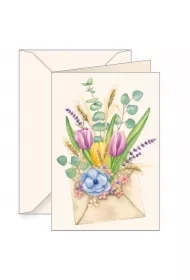 Karnet B6 z kopertą Koperta z bukietem