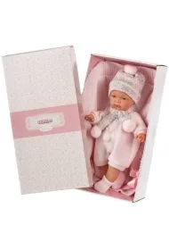 Lalka 38938 Joelle płacząca z róż. kocykiem 38cm