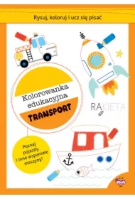 Rysuj, koloruj i ucz się pisać. Transport