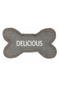 Kość z mocnego materiału szara 10, 5 x 6 cm