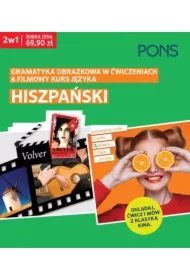 Oglądaj, ćwicz i mów z klasyką kina Gramatyka obrazkowa w ćwiczeniach i filmowy kurs języka hiszpańskiego PONS Dwie książki w pakiecie