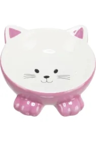 Miska ceramiczna, dla kota, w kształcie kota, różne kolory, o 14 cm, wysoka