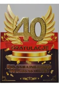 Karnet Urodziny 40 męskie