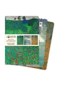 Zestaw 3 notatników A5 Gustav Klimt Krajobrazy