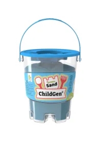 Piasek kinetyczny z foremką niebieski 500g