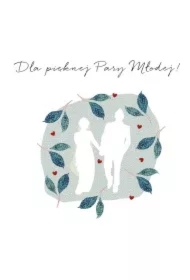 Karnet Swarovski kwadrat CL4517_PO Ślub para młoda