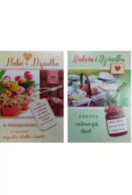 Karnet B6 Dzień Babci i Dziadka mix (brokat i naklejane elementy)