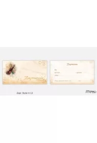 Zaproszenia Style wzór nr 13