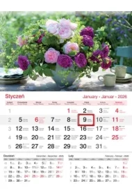 Kalendarz ścienny 2026 jednodzielny Bukiet