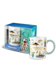 Zestaw kubek + brelok Wędkarz