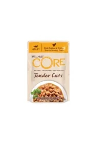 Core Tender Cuts, karma mokra, dla dorosłych kotów, kurczak i wątróbka w sosie, saszetka
