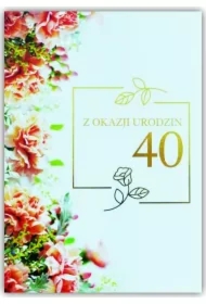 Kartka okolicznościowa Urodziny 40
