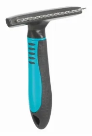 Zgrzebło przeciw kołtunieniu z zaokrąglonymi zębami 1, 5 cm. 10 x 15 cm