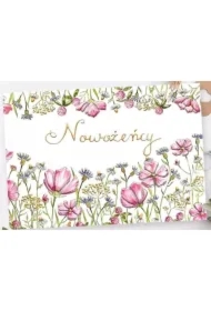 Karnet A5 Ślub Polne kwiaty