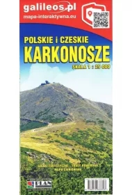 Mapa turystyczna - Polskie i czeskie Karokonosze