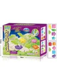 Magiczny piasek świecący w ciemności z foremkami