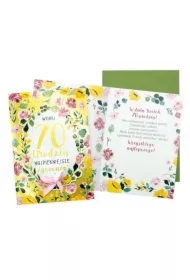 Karnet B6 Urodziny 70 (kwiaty)