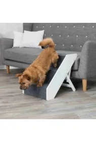 Schody dla zwierząt, z regulacją wysokości, 40 x 67 cm, białe