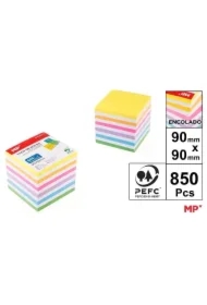 Karteczki 90x90mm kolorowe 850 szt