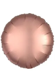 Balon foliowy Lustre Rose Copper okrągły 43cm