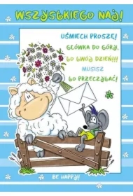 Karnet Smile B6 + koperta. Wzór nr 02