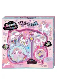 Sketchbook z akcesoriami Jednorożec tęcza