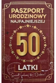 Karnet Urodziny 50 Nowy paszport damskie