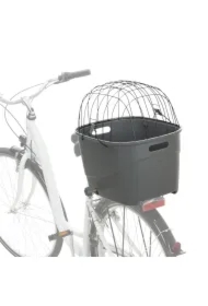 Kosz rowerowy na bagażnik, szary, 36 x 47 x 46 cm