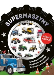 Wypukłe naklejki metaliczne. Supermaszyny