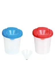 Kubek do płukania pędzli z blokadą wylania 9x8cm