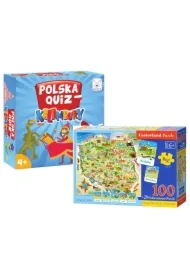 Pakiet Mały patriota: Kalambury. Polska Quiz, Puzzle edukacyjne. Mapa Polski