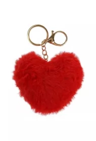 Brelok puchate serce